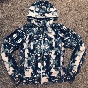 Lululemon Scuba Hoodie Blue White Size 8